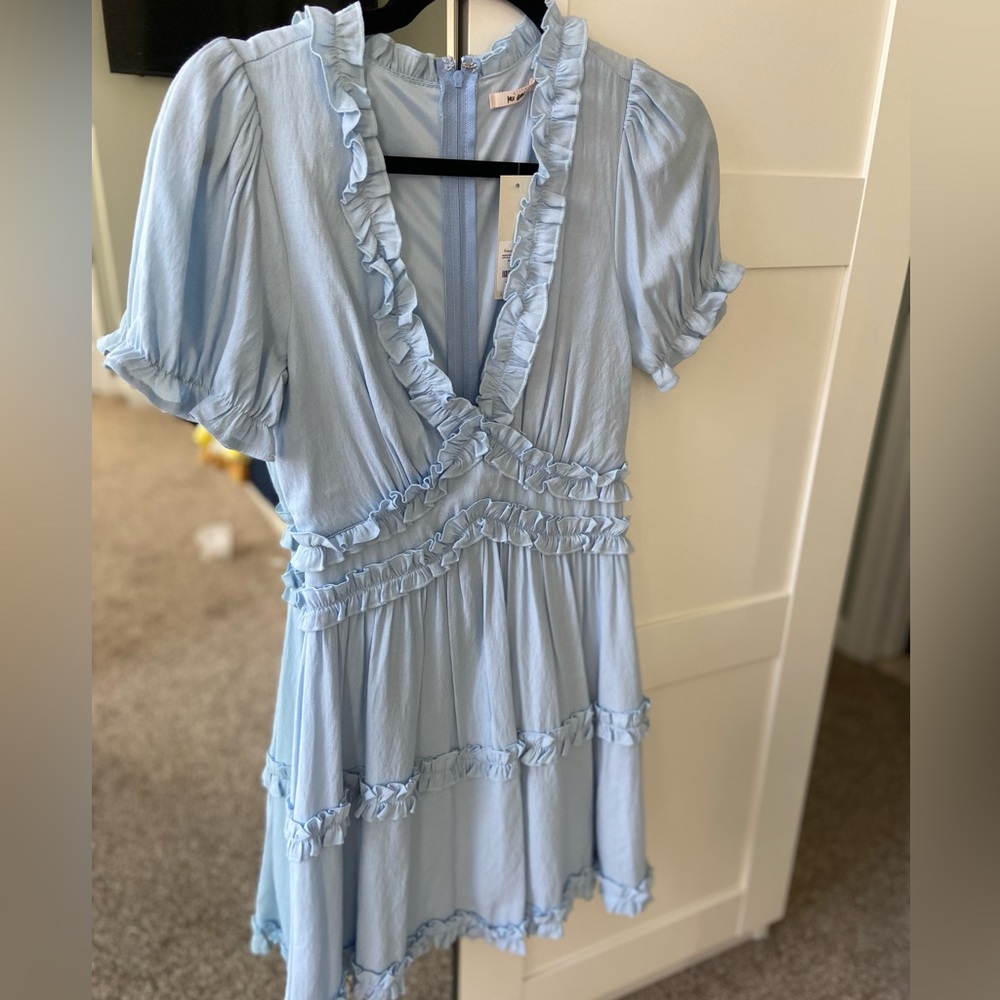 Francesca’s baby blue dress